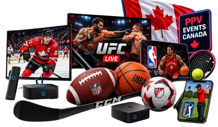 Live sports streaming IPTV Canada — NHL NFL NBA UFC in 4K
